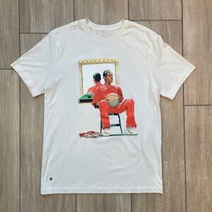 Jordan Brand Graphic T Shirt Mens Medium White Basketball Jordan Series Tee